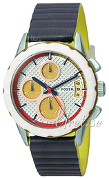 Fossil Wielokolorowy/Guma Ø39 mm ES3968