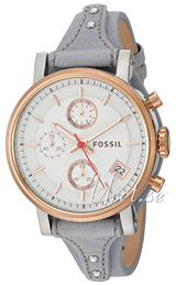 Fossil Boyfriend Biały/Skóra Ø38 mm ES4045
