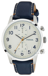 Fossil Biały/Skóra Ø44 mm FS4932