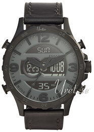 Fossil Nate Szary/Skóra Ø50 mm JR1520