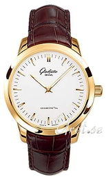 Glashütte Original Senator Automatic Srebrny/Skóra Ø40 mm 100-08-01-01-04