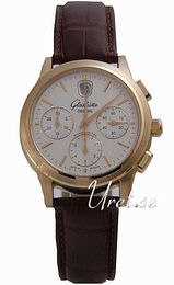 Glashütte Original Senator Srebrny/Skóra Ø39 mm 39-32-12-12-04