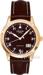 Glashütte Original Senator Czarny/Skóra Ø39 mm 39-42-07-11-04