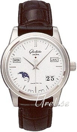 Glashütte Original Senator Srebrny/Skóra Ø39 mm 39-50-02-12-04