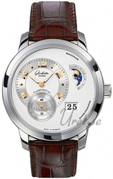 Glashütte Original Pano Srebrny/Skóra Ø42 mm 90-02-31-14-05