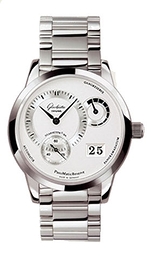 Glashütte Original Pano Srebrny/Stal Ø39 mm 90-03-02-02-24