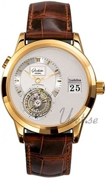 Glashütte Original Pano Srebrny/Skóra Ø39 mm 93-01-01-01-04