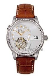 Glashütte Original Pano Srebrny/Skóra Ø39 mm 93-01-13-13-04