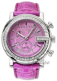Gucci G Chrono Różowy/Skóra Ø44 mm YA101313