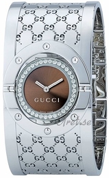 Gucci Twirl Brązowy/Stal Ø33 mm YA112416