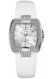 Guess Srebrny/Skóra Ø35 mm W12075L1