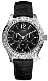Guess Czarny/Skóra Ø42 mm W12053L1