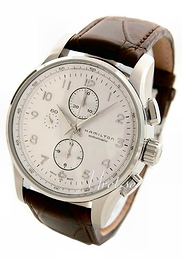 Hamilton Jazzmaster Srebrny/Skóra Ø44 mm H32716553