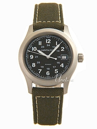 Hamilton Khaki Field Czarny/Tkanina Ø38 mm H68481833
