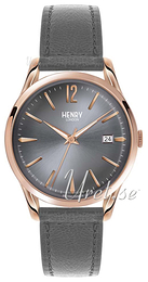 Henry London Knightsbridge Szary/Skóra Ø39 mm HL39-S-0120