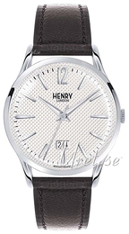 Henry London Westminster Biały/Skóra Ø41 mm HL41-JS-0021