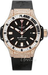 Hublot BB King Jewellery Czarny/Guma Ø48 mm 322.PX.1023.RX.0904