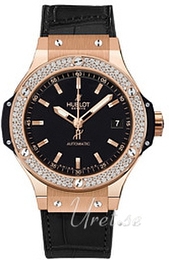 Hublot Big Bang 38 mm Automatic Czarny/Skóra Ø38 mm 365.PX.1180.LR.1104