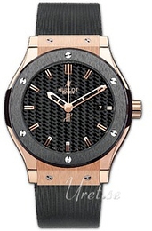 Hublot Classic Fusion 42 mm Czarny/Guma Ø42 mm 542.PM.1780.RX