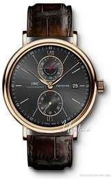 IWC Portofino Czarny/Skóra Ø45 mm IW361004