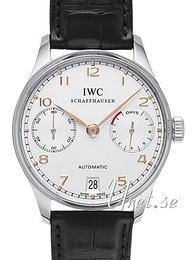 IWC Portuguese Automatic Srebrny/Skóra Ø42.3 mm IW500114