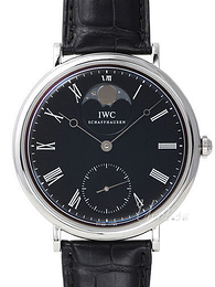 IWC Vintage Collection Portofino Hand-Wound Czarny/Skóra Ø46 mm IW544801