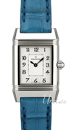 Jaeger LeCoultre Reverso Joaillerie Duetto Srebrny/Skóra 33.2x20.7 mm 2668410