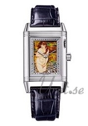 Jaeger LeCoultre Reverso Email Srebrny/Skóra 3776401