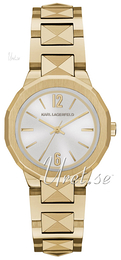 Karl Lagerfeld Joleigh Srebrny/Stal w odcieniu złota Ø34 mm KL3403