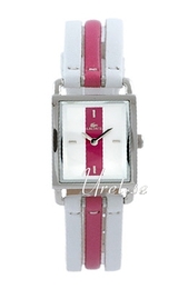 Lacoste Club Biały/Skóra 25x21 mm LAW6500L34
