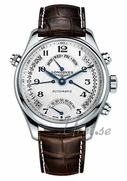 Longines Master Srebrny/Skóra Ø44 mm L2.717.4.78.3