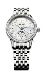 Maurice Lacroix Les Classiques Ladies Phases De Lune Biały/Stal Ø38 mm LC6057-SD502-17E