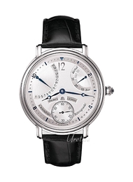 Maurice Lacroix Masterpiece Calendrier Retrograde Srebrny/Skóra Ø43 mm MP7068-SS001-191