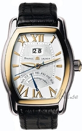 Maurice Lacroix Masterpiece Srebrny/Skóra 52x39 mm MP6119-PS101-11E