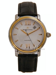 Maurice Lacroix Masterpiece Classic Srebrny/Skóra Ø40 mm MP6158-PS101-110