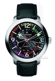 Maurice Lacroix Masterpiece Classic Czarny/Skóra Ø42 mm MP6188-SS001-320