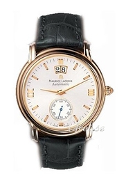 Maurice Lacroix Masterpiece Classic Srebrny/Skóra Ø40 mm MP6418-PG101-290