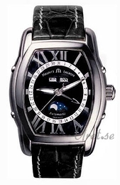 Maurice Lacroix Masterpiece Czarny/Skóra 52x39 mm MP6439-SS001-31E