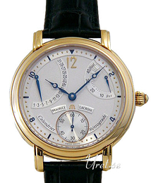 Maurice Lacroix Masterpiece Retrograde Srebrny/Skóra Ø43 mm MP7068-PG101-190