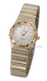 Omega Constellation 22.5 mm Biały/18 karatowe żółte złoto Ø25 mm 1272.75.00