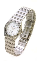 Omega Constellation Biały/Stal Ø22 mm 1561.71.00