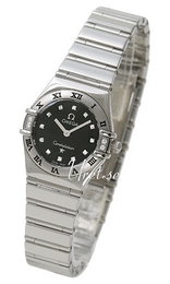 Omega Constellation Czarny/Stal Ø22 mm 1566.56.00