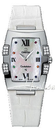 Omega Constellation Biały/Skóra 33x25 mm 1886.79.36
