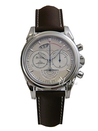 Omega De Ville Co-Axial Chronoscope Srebrny/Skóra Ø41 mm 4850.30.37