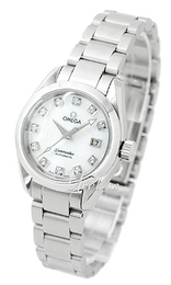 Omega Seamaster Aqua Terra Biały/Stal Ø29 mm 2563.75.00