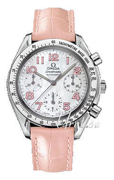 Omega Speedmaster Damklockor Biały/Skóra Ø35 mm 3834.74.34