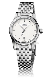 Oris Culture Classic Date Srebrny/Stal Ø28.5 mm 561 7650 4051 MB