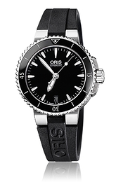 Oris Divers Aquis Date Czarny/Guma Ø36 mm 01 733 7652 4154-07 4 18 34