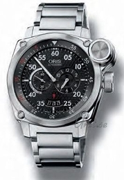 Oris Aviation Czarny/Stal Ø43 mm 649 7632 4164 MB