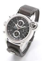 Oris Aviation Czarny/Skóra Ø44 mm 674 7583 4084 LS